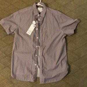 New Men’s casual button down slim fit shirt